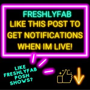 Want to be notified when I’m live next? Like this post!